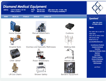 Tablet Screenshot of diamond-medical.com